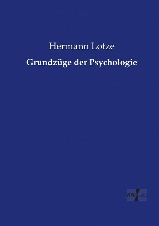 Cover for Hermann Lotze · Grundzuge Der Psychologie (Paperback Book) (2019)