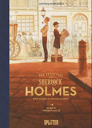 Cover for Arthur Conan Doyle · Sherlock Holmes: Eine Studie in Scharlachrot (Bog) (2023)