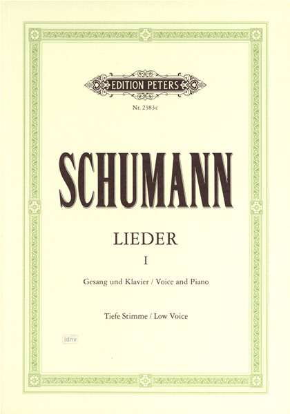 Complete Songs, Vol. 1 (Low Voice) - R. Schumann - Boeken - Edition Peters - 9790014010782 - 12 april 2001