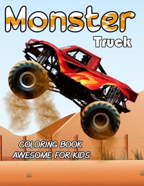 Cover for Tabbai Activité · Monster Truck Coloring Book Awesome For Kids (Paperback Bog) (2020)