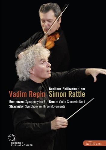 Sinfonie 7 - Violinkonzert No 1 - Vadim Repin - Sir Simon Rattle - Filme - EUROARTS - 0880242569783 - 3. August 2009