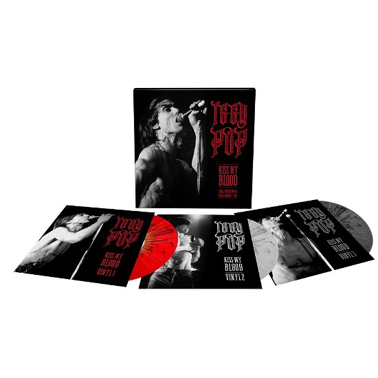 Cover for Iggy Pop · Kiss My Blood (Live In Paris 1991) (Red / White Splatter Vinyl) (LP/DVD) [Reissue edition] (2020)