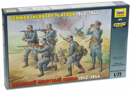 1/72 German Infantry Platoon 1942-1944 - Zvezda - Merchandise - - 4600327080783 -