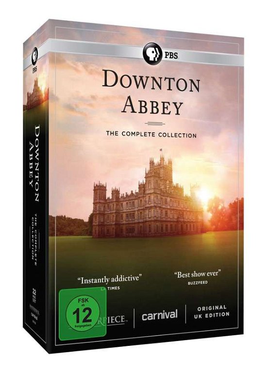 Downton Abbey,kompl.Serie,DVD.8312578 - Maggie Smith,hugh Bonneville,elizabeth Mcgovern - Böcker - 852 ITV CARNIVAL EXTERNAL - 5053083125783 - 19 oktober 2017
