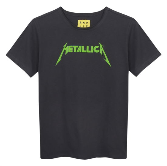 Metallica - Neon Amplified Vintage Charcoal Kids T-Shirt 9/10 Years - Metallica - Merchandise - AMPLIFIED - 5054488840783 - December 1, 2023