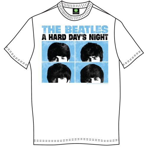 Cover for The Beatles · The Beatles Unisex T-Shirt: Hard Days Night Pastel (T-shirt) [size XL] [White - Unisex edition]