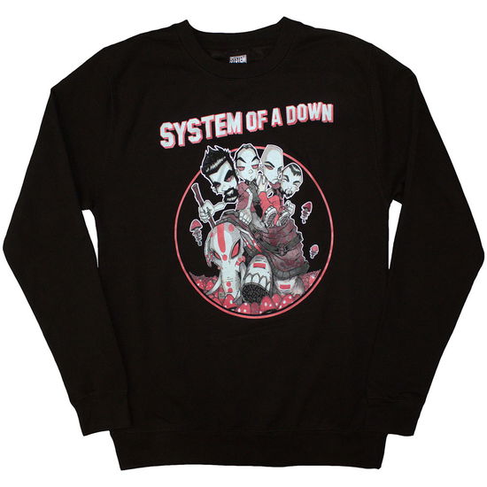 System Of A Down Unisex Sweatshirt: Mushroom People - System Of A Down - Produtos -  - 5056737287783 - 