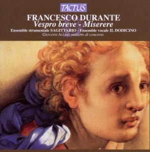 Cover for Durante / Sagittario Instumental Ensemble / Acciai · Vespro Breve (CD) (2010)