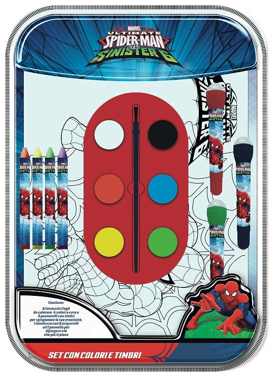 Cover for Marvel: Spider-Man · MC SP0183 - Marvel: Spider-Man - Set Con Colori E Timbri (Legetøj)