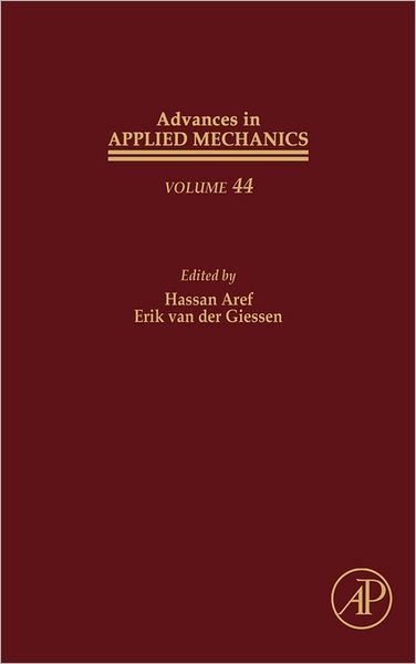 Cover for Erik Van Der Giessen · Advances in Applied Mechanics - Advances in Applied Mechanics (Hardcover Book) (2010)