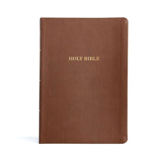 Cover for Holman Bible Publishers · KJV Large Print Thinline Bible, Value Edition, Brown LeatherTouch (Book) (2023)