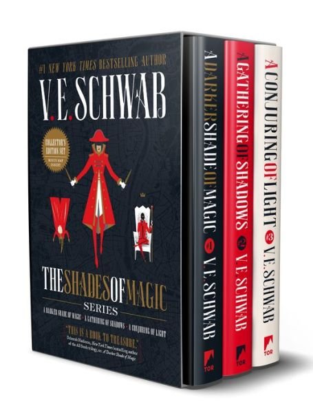 Cover for V. E. Schwab · Shades of Magic Collector's Editions Boxed Set : A Darker Shade of Magic, A Gathering of Shadows, and A Conjuring of Light (Gebundenes Buch) (2019)