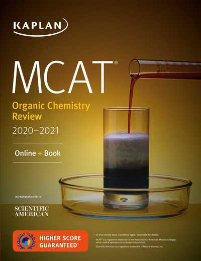 Cover for Kaplan Test Prep · MCAT Organic Chemistry Review 2020-2021: Online + Book - Kaplan Test Prep (Paperback Book) [Proprietary edition] (2019)