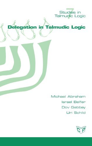 Cover for Dov Gabbay · Delegation in Talmudic Logic (Studies in Talmudic Logic) (Hebrew Edition) (Hardcover bog) [Hebrew edition] (2012)