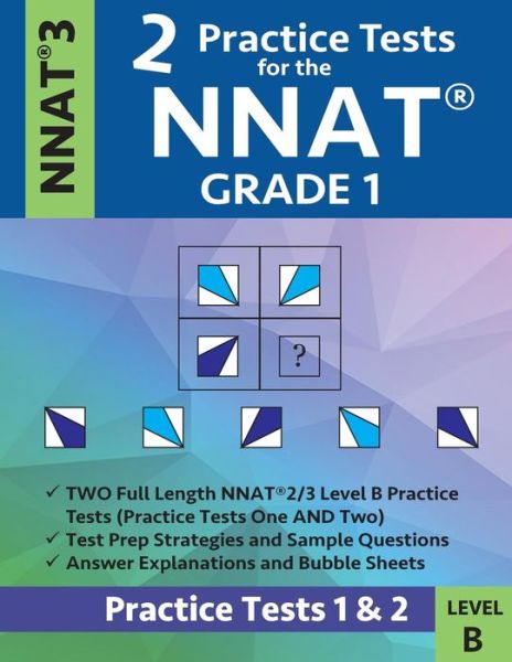 Cover for Origins Publications · 2 Practice Tests for the Nnat Grade 1 -Nnat3 - Level B (Paperback Book) (2019)