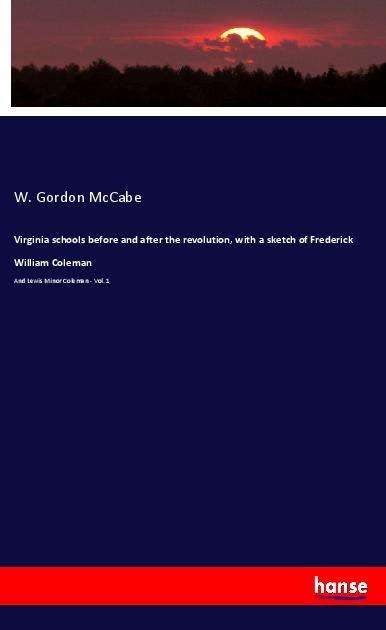 Cover for McCabe · Virginia schools before and afte (Book)