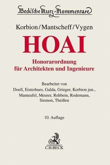 Cover for Korbion · Honorarordnung für Architekten (Buch)
