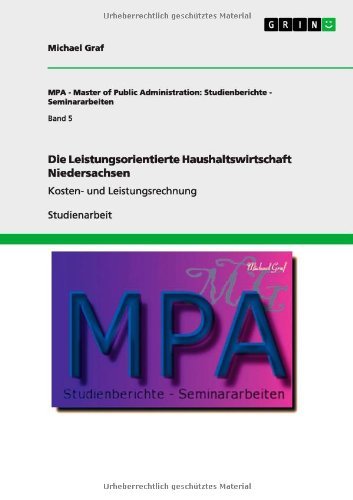 Cover for Graf · Die Leistungsorientierte Haushalts (Book) [German edition] (2011)