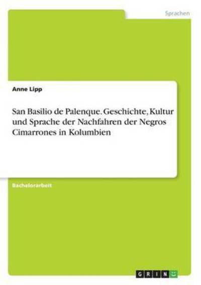 Cover for Lipp · San Basilio de Palenque. Geschicht (Book) (2016)