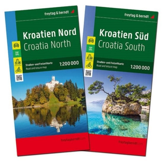 Cover for Freytag Berndt · Croatia North and South Map Pack (Landkarten) (2023)