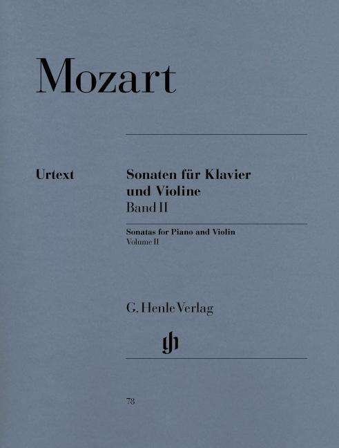 Cover for Mozart · Sonaten f.Kl.u.Violine.02.HN78 (Bog) (2018)