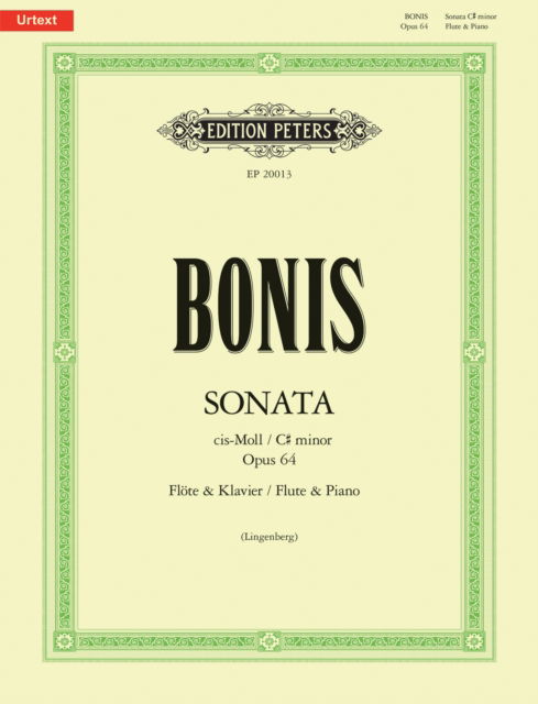 Sonata for Flute and Piano in C-sharp minor Op. 64 - - Bøger - Edition Peters - 9790577024783 - 14. februar 2025