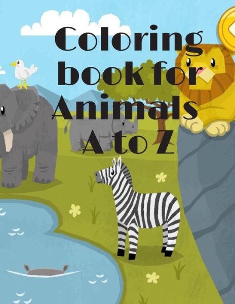 Cover for Rolan Day · Coloring book for Animals A to Z (Pocketbok) (2020)