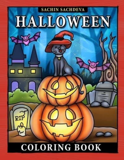 Cover for Sachin Sachdeva · Halloween Coloring Book (Paperback Book) (2020)