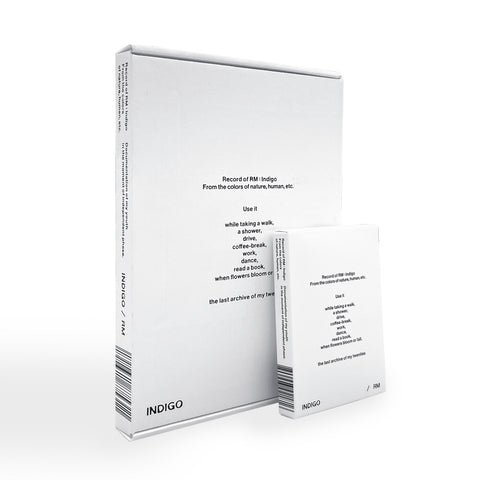 Cover for RM (BTS) · Indigo (Book + Postcard Editions) (CD/Merch) [Bundle incl. Weverse POB edition] (2022)