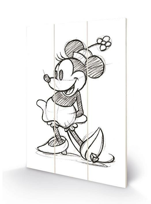 Disney Mw11130P Wooden Print 20 X 29.5 Cm Minnie Mouse, Multi-Colour, 5 X 1.2 Cm - Disney - Merchandise -  - 5051265869784 - December 31, 2019