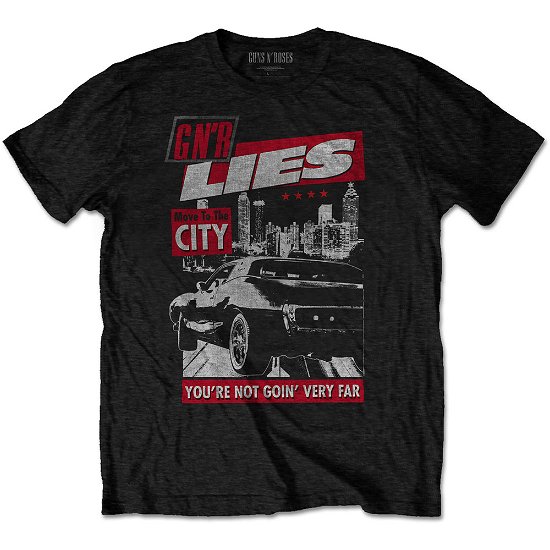 Cover for Guns N Roses · Guns N' Roses Unisex T-Shirt: Move to the City (T-shirt) [size M] [Black - Unisex edition]