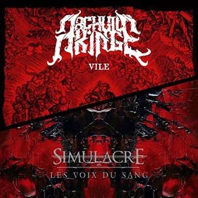 Cover for Simulacre / Archvile King · Split (LP) (2023)