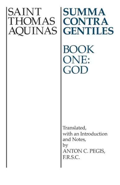 Cover for Thomas Aquinas · Summa Contra Gentiles: Book One: God (Paperback Book) [New edition] (1975)