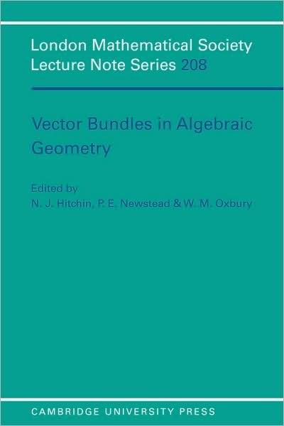 Cover for Lms Durham Symposium · Vector Bundles in Algebraic Geometry - London Mathematical Society Lecture Note Series (Paperback Bog) (1995)