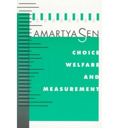Cover for Sen, Amartya, FBA · Choice, Welfare and Measurement (Paperback Book) (1997)