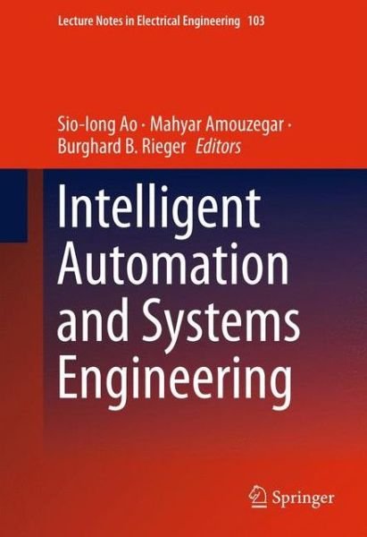 Cover for Sio-iong Ao · Intelligent Automation and Systems Engineering - Lecture Notes in Electrical Engineering (Taschenbuch) [2011 edition] (2013)