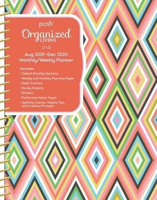 Cover for Andrews McMeel Publishing · Posh: Organized Living Dazzling Diamonds 2019-2020 Monthly / Weekly Diary Planner (Bok) (2019)