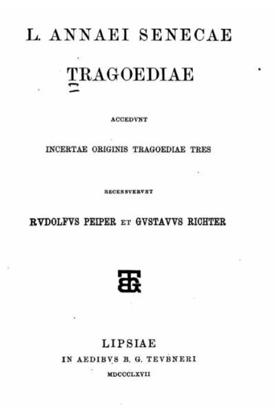 Cover for Seneca · L. Annaei Senecae Tragoediae (Paperback Bog) (2016)