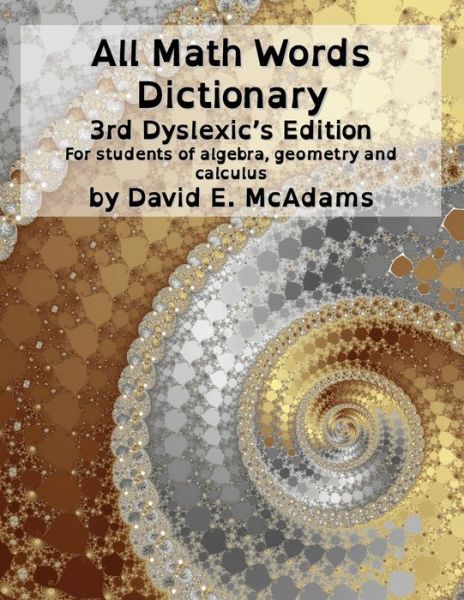 Cover for David E. McAdams · All Math Words Dictionary (Book) (2023)