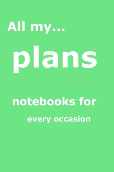 Cover for Valentin Hammerle · All my... plans (Paperback Book) (2019)