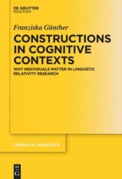 Cover for Günther · Constructions in Cognitive Cont (Book) (2016)