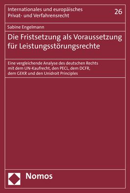 Cover for Engelmann · Die Fristsetzung als Vorausse (Book) (2019)