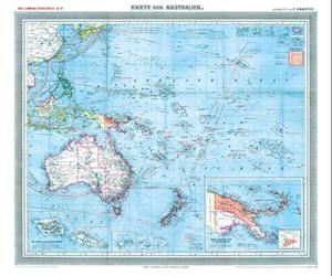 Cover for Friedrich Handtke · General-Karte von Australien und der Südsee, 1903 [Plano-Reprint] (Map) (2015)