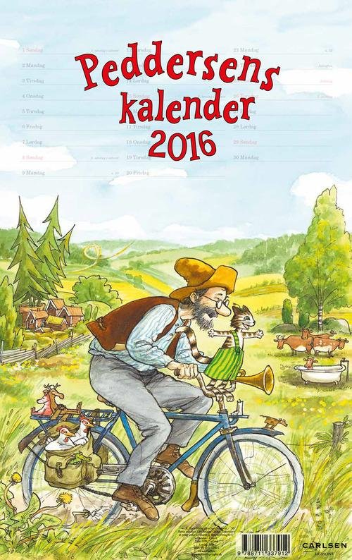 Cover for Sven Nordqvist · Peddersen kalender 2016 (Spiralbok) [1. utgave] (2015)