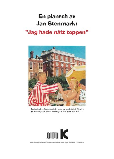 Cover for Jan Stenmark · Plansch &quot;Jag hade nått toppen&quot; (MERCH) (2021)