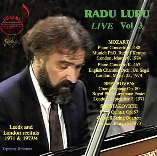 Radu Lupu Live, Vol. 3 - Beethoven,l.v. / Brahms / Chopin / Lupu - Music - DOREMI - 0061297821785 - March 22, 2024