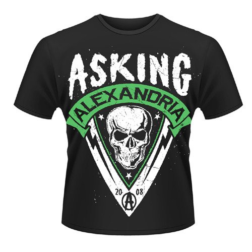 Skull Shield Green - Asking Alexandria =t-shir - Merchandise - PHDM - 0803341414785 - 10. oktober 2013