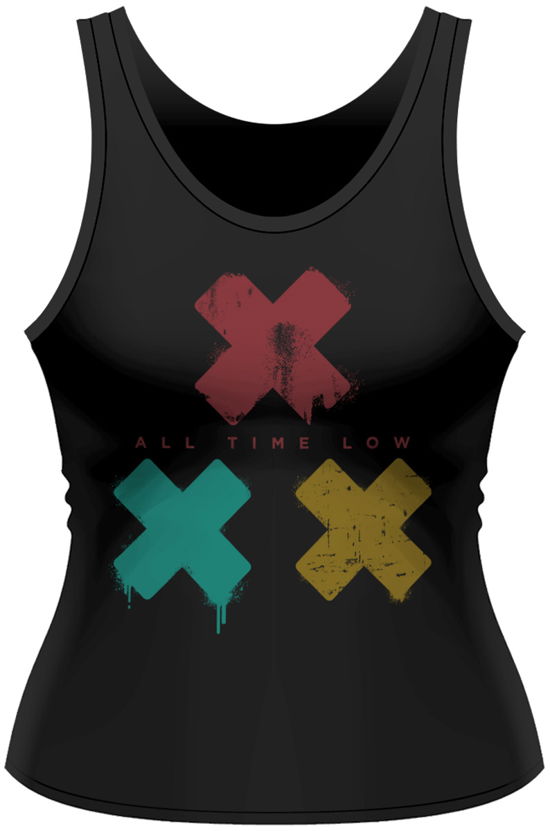Three Strikes M/girlie Tank Vest - All Time Low - Merchandise - PHDM - 0803341430785 - 24. april 2014