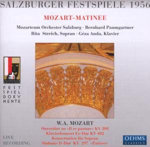 Cover for Anda / Paumgartner / Mozarteum Orch.Salzburg · SF Matineen, Paumgartner *d* (CD) (2006)
