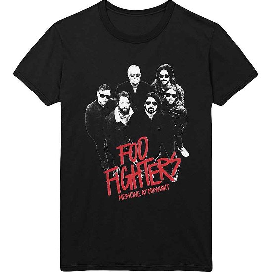 Foo Fighters Unisex T-Shirt: Medicine At Midnight Photo - Foo Fighters - Merchandise - PHD - 5056012049785 - 26. februar 2021